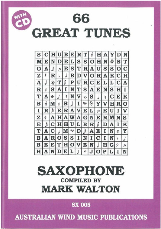 66 Great Tunes for Alto Saxophone BK/CD