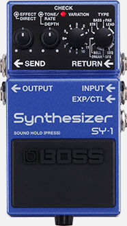 BOSS SY-1 Synthesizer Compact Pedal - 121 Sounds, Easy Setup, Legendary Guitar Synth Technology