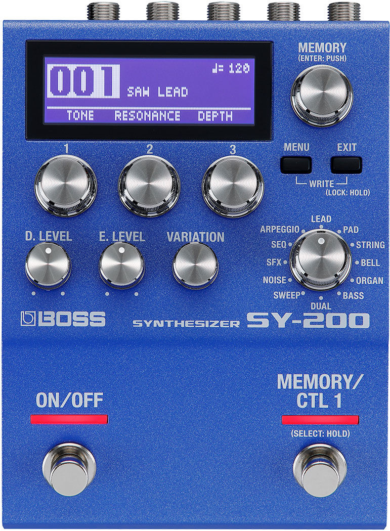 BOSS SY-200 Synthesizer - Polyphonic Guitar/Bass Synth with Analog Tones, Compact Design, 200 Series — view 2