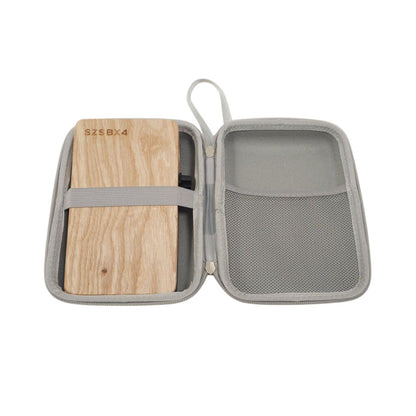 SX SZSBX4 Solid Ash Stomp Box with Built-in Pickup and Protective Case — view 5