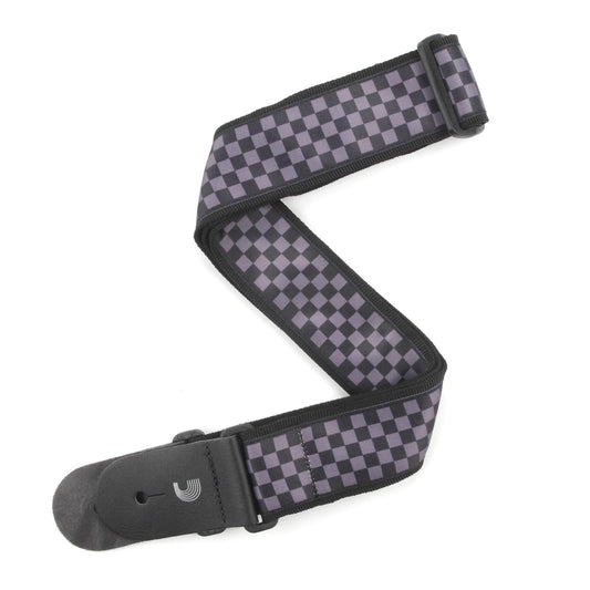 2 Inch Guitar Strap, Checkerboard - Take it to Black, by D'Addario