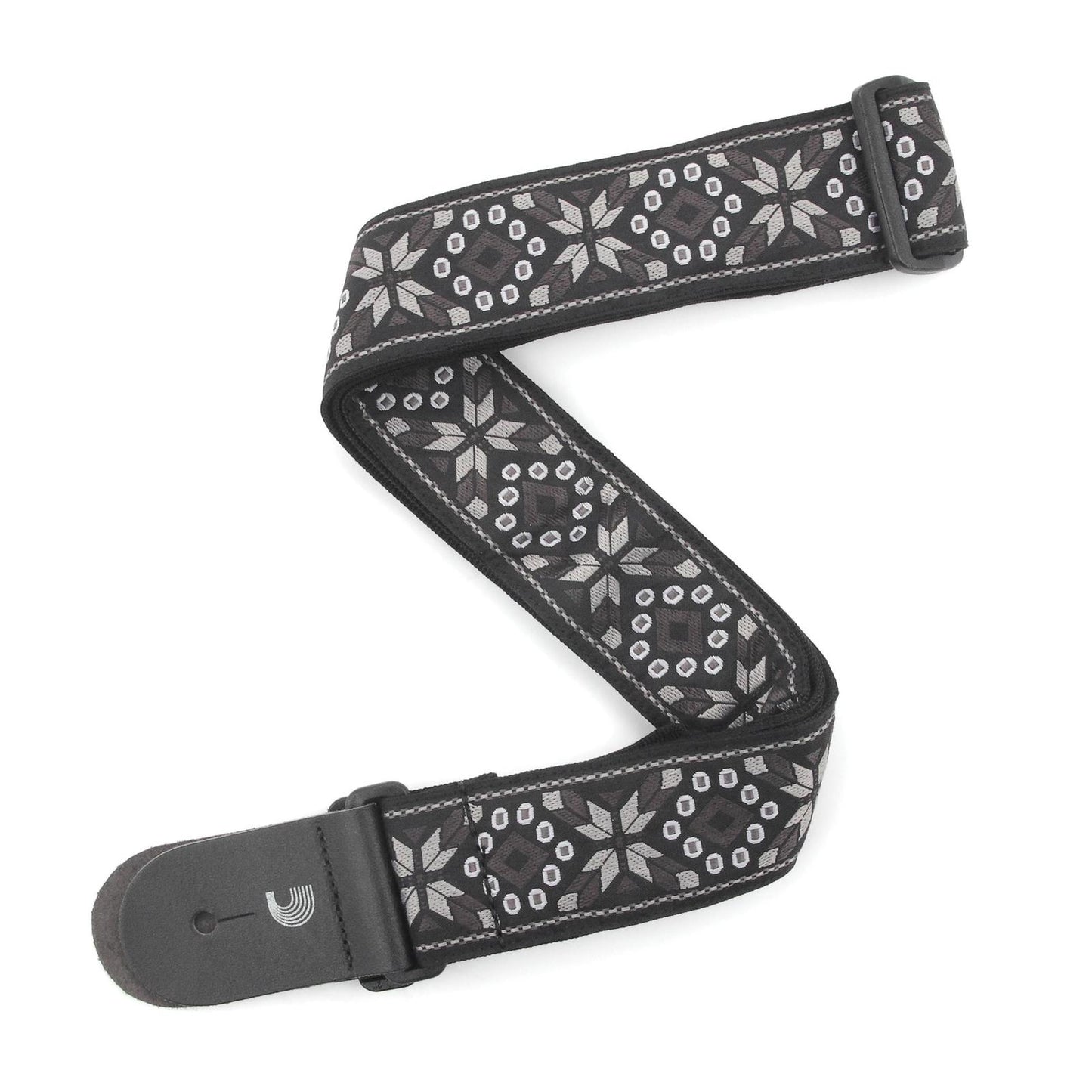 2 Inch Woven Guitar Strap, Monterey 4 - Black, by D'Addario