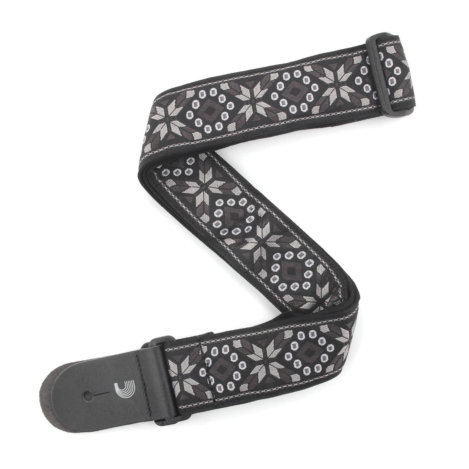 2 Inch Woven Guitar Strap, Monterey 4 - Black, by D'Addario