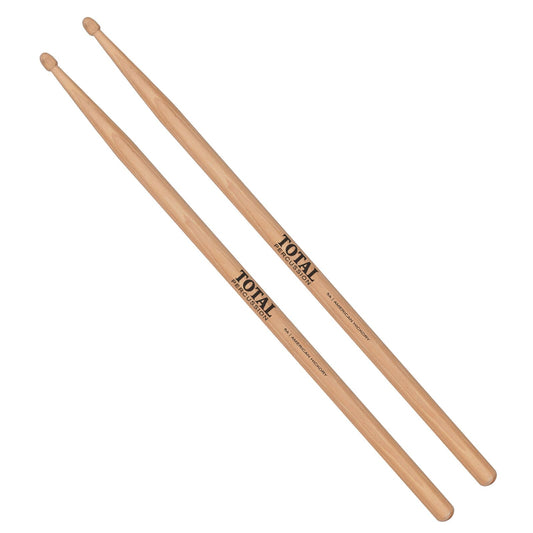 Total Percussion American Hickory Drum Sticks 2B 16mm 413mm and 3 15mm 406mm