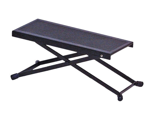 Black Guitarist's Footstool Height Adjustable Guitar Foot Stool