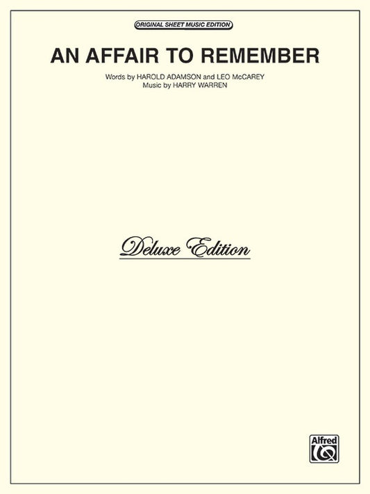 Affair to Remember Vocal Sheet Music