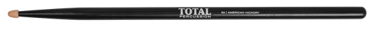 Total Percussion 5A Drumsticks with Wood Tip - Black Finish
