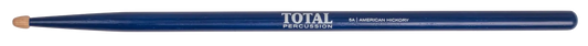 Total Percussion 5A Drumsticks with Wood Tip in Blue Finish