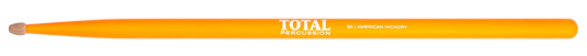 Total Percussion 5A Wood Tip Drumsticks - Fluorescent Orange