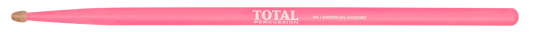 Total Percussion 5A Wood Tip Drumsticks in Fluorescent Pink