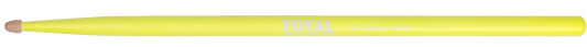 Total Percussion 5A Drumsticks - Wood Tip - Fluorescent Yellow
