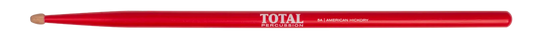 Total Percussion 5A Wood Tip Drumsticks with Red Finish