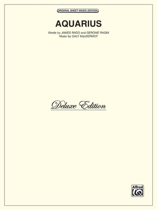 Aquarius S/S Vocal Sheet Music