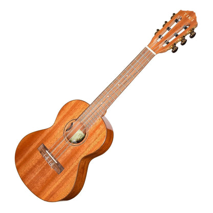 Tiki 6 String Mahogany Solid Top Electric Ukulele with Hard Case Natural Gloss T6E/C-NGL — view 3