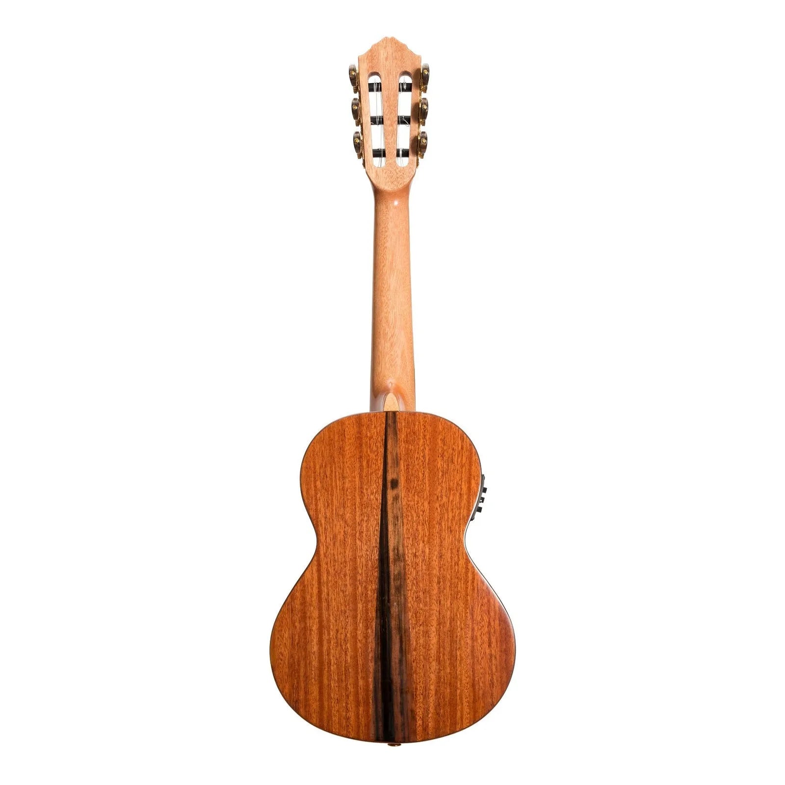 Tiki 6 String Mahogany Solid Top Electric Ukulele with Hard Case Natural Gloss T6E/C-NGL — view 2