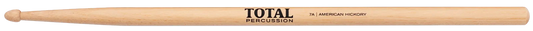 Total Percussion 7A American Hickory Drumsticks with Wood Tip