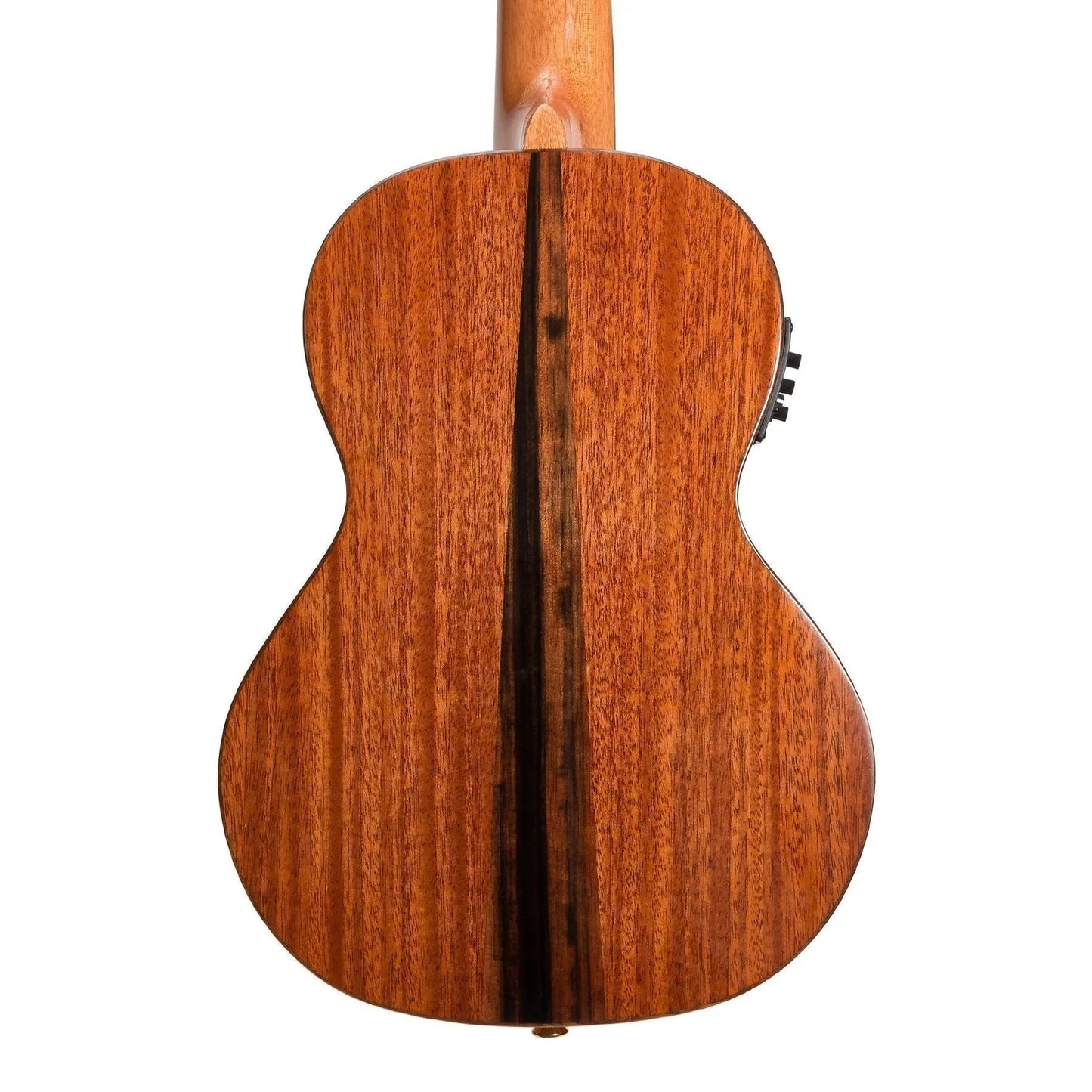 Tiki T8E 8 String Mahogany Solid Top Electric Ukulele with Hard Case Natural Gloss — view 5