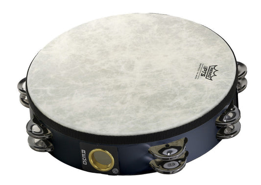 REMO - 10 Inch Tambourine Fiberskyn 3  Percussion, 16 Pairs Of Jingles