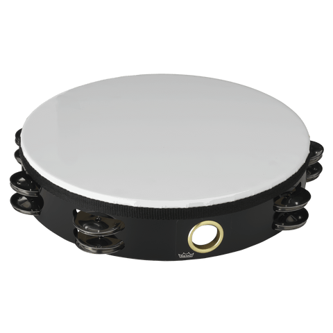 Remo Economy Tambourine - Quadura Black, 10"