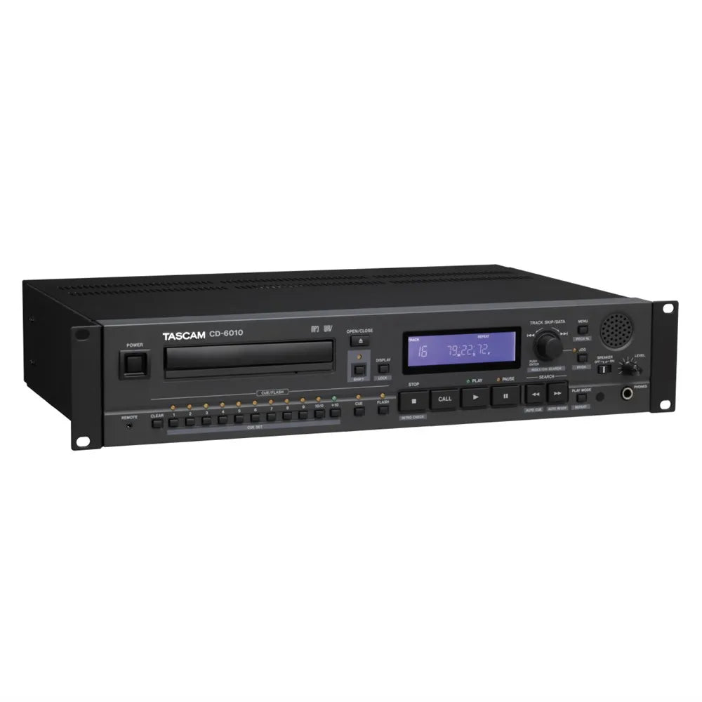 Tascam CD-6010 2U Rack-Mountable CD Player for Broadcasting Operations — view 2
