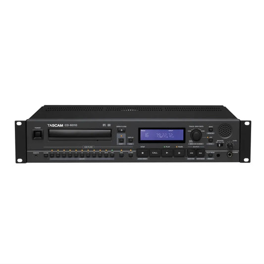 Tascam CD-6010 2U Rack-Mountable CD Player for Broadcasting Operations