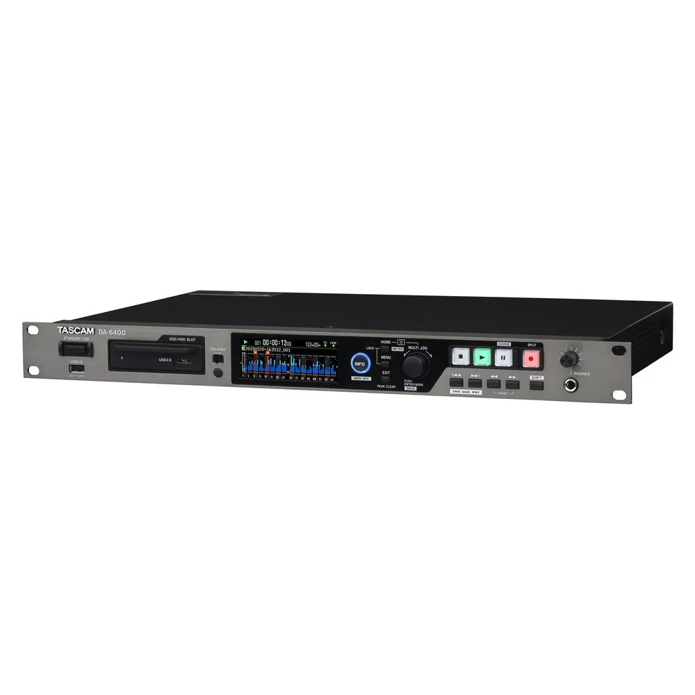 Tascam DA-6400DP 64-Channel Digital Multitrack Recorder with Dual Power Supply and 240GB SSD for Live and Event Recording — view 2