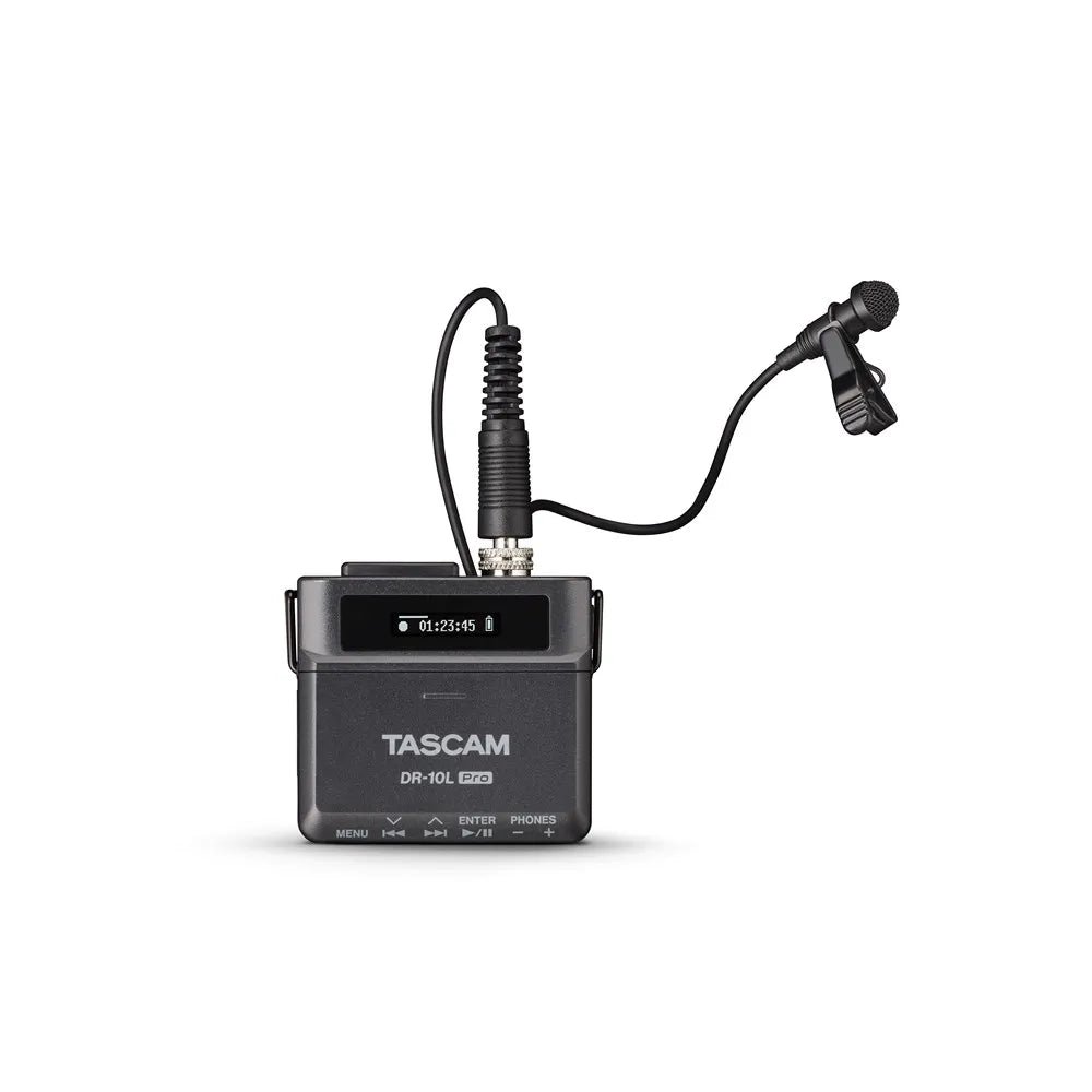 Tascam DR-10L Pro 32-bit Float Field Recorder with TM-10L Lavalier Microphone — view 2