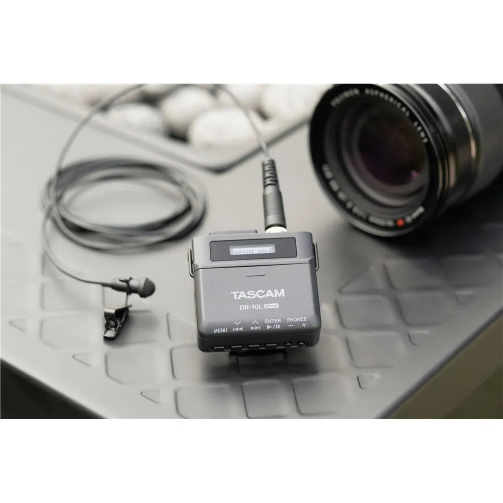 Tascam DR-10L Pro 32-bit Float Field Recorder with TM-10L Lavalier Microphone — view 5