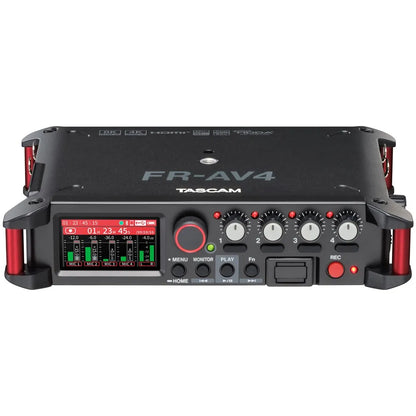 Tascam FR-AV4 Linear PCM Recorder with 4 XLR/TRS Inputs, Built-in Mixer, HDMI Sync, 32-bit Float Recording, and USB-C Audio Interface — view 5