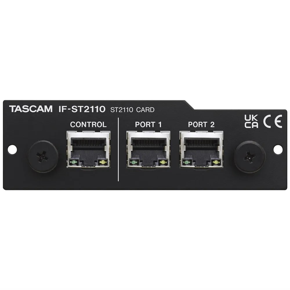 Tascam IF-ST2110 SMPTE ST2110 Expansion Card with 64 In/Out Audio Transmission and WebUI Application