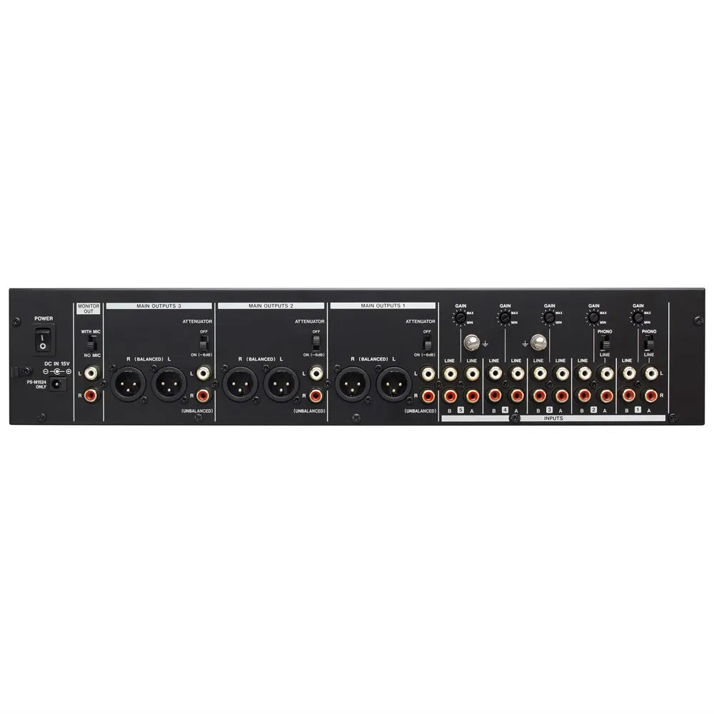 Tascam MZ-223 5-Channel Multizone Audio Mixer with 3 Independent Outputs and EQ — view 2