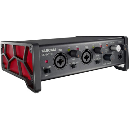 Tascam US-2x2HR USB-C Audio Interface, 2-In/2-Out, 192 kHz, MIDI Ports, Loopback Function, Direct Monitoring, Compatible with iOS/DAW — view 6