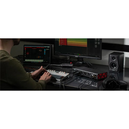 Tascam US-4x4HR USB-C Audio Interface with 4 XLR Inputs, MIDI Support, 192 kHz, Zero-Latency Monitoring, Bundled Software — view 5