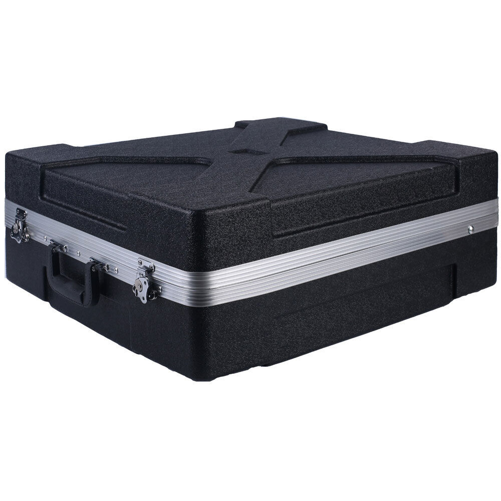 Torque ABS Pop-Up Mixer Rack Case - Black, Ergonomic Tilt-Up, Lightweight, Impact-Resistant, Replaceable Rack Rails, Heavy-Duty Latches, Portable — view 4