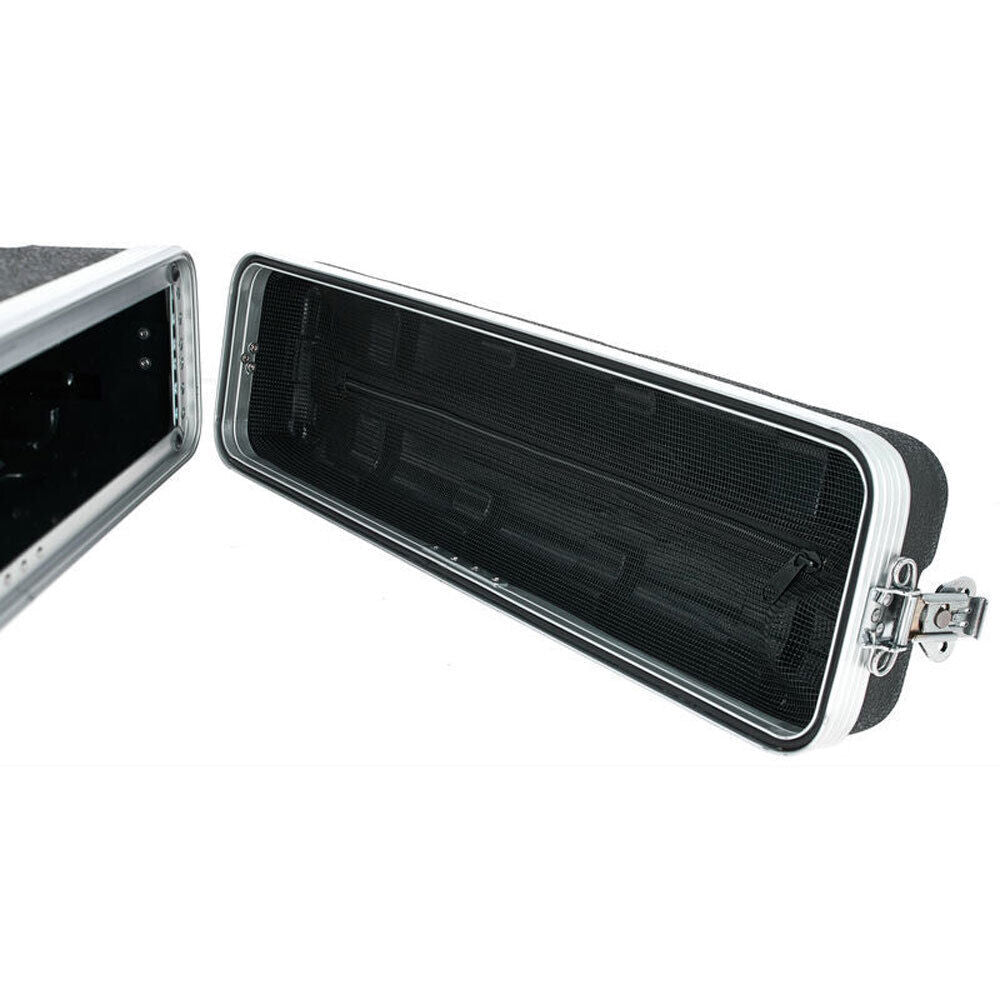 Torque ABS 2U Rack Case - Black, Lightweight Impact-Resistant, 17" Depth, Aluminum Rails, Spring-Loaded Handles, Butterfly Latches — view 3