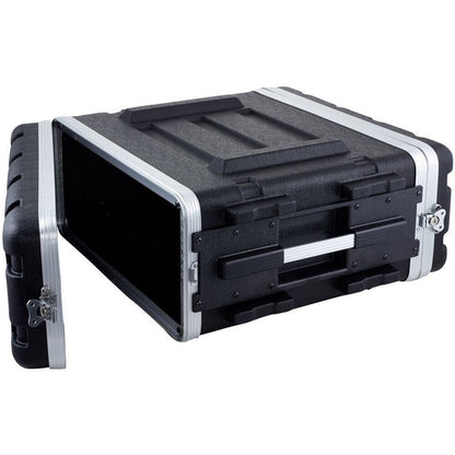 Torque 4U ABS Rack Case in Black with 17" Depth, Aluminum Rails, and Butterfly Latches — view 2