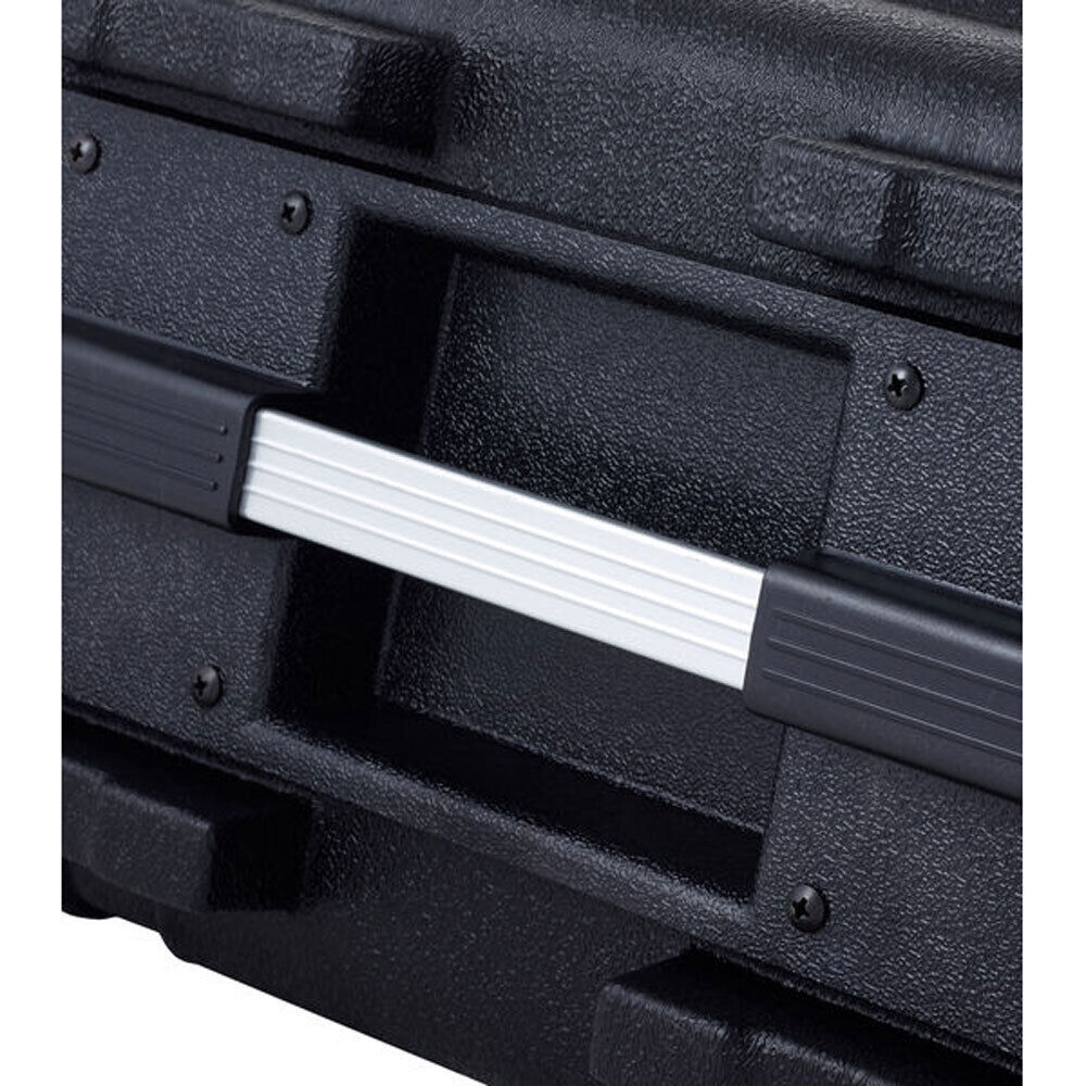 Torque 4U ABS Rack Case in Black with 17" Depth, Aluminum Rails, and Butterfly Latches — view 3