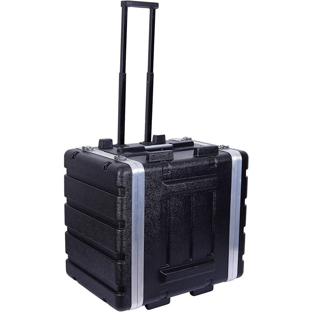 Torque 7U ABS Rack Case with Wheels, 17" Deep, Lightweight, Aluminum Rails, Butterfly Latches, Includes Rack Screws