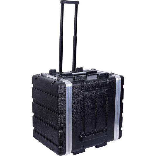 Torque 7U ABS Rack Case with Wheels, 17" Deep, Lightweight, Aluminum Rails, Butterfly Latches, Includes Rack Screws