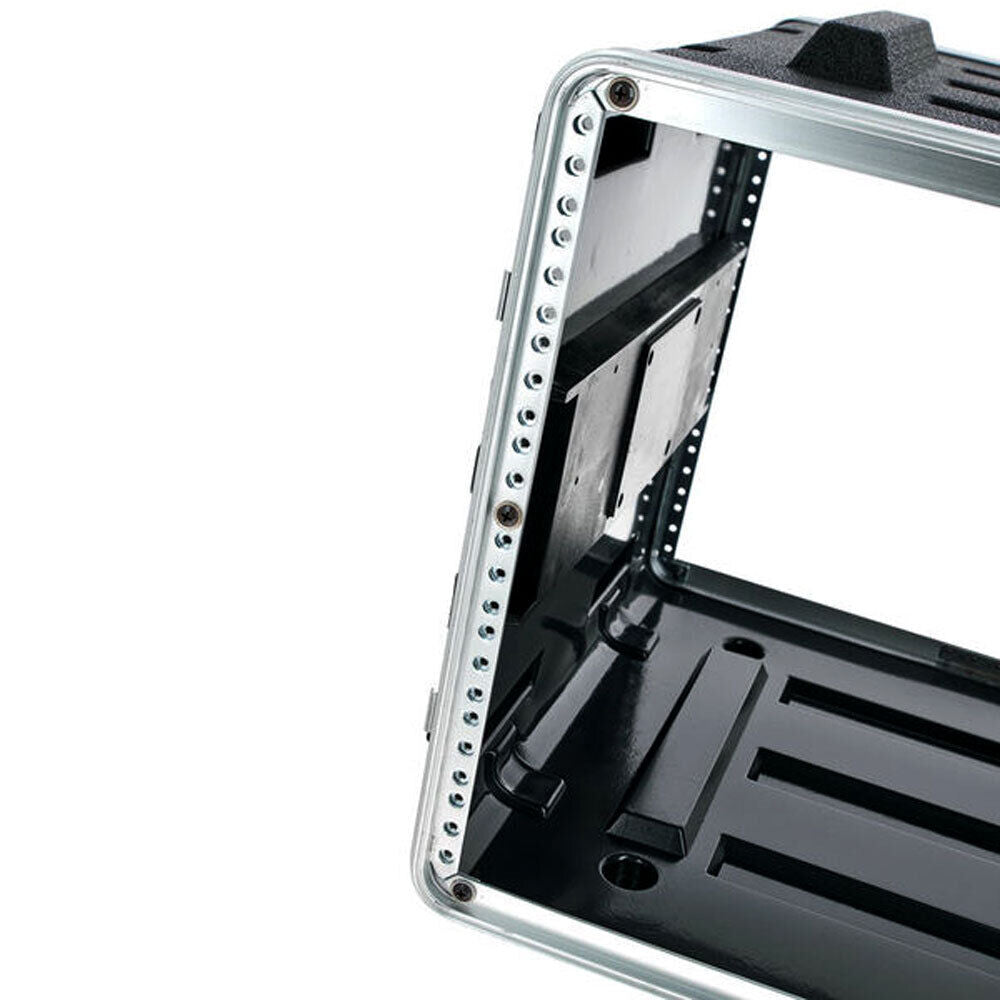 Torque ABS 8U Rack Case in Black - Lightweight, Impact-Resistant, 17" Deep, Includes Rack Rails, Handles, Butterfly Latches, and Screws — view 2