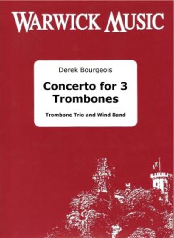 Concerto For 3 Trombones Wind Band Score/Parts