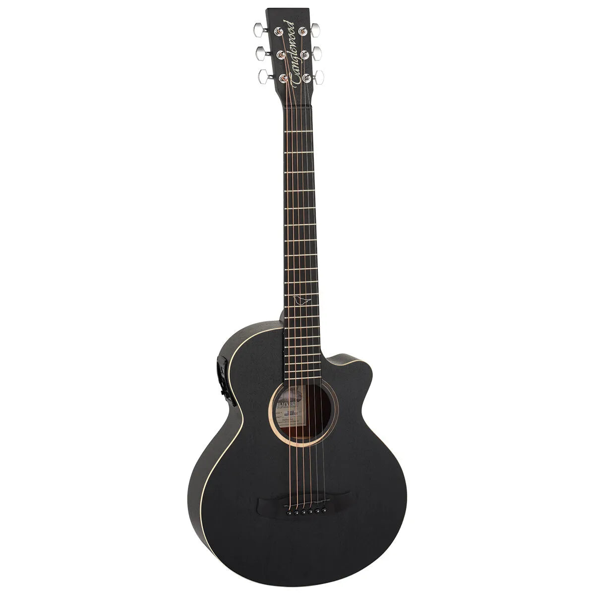 Tanglewood Blackbird TB2-CE Super Folk Traveller Cutaway/Electric Guitar Smokestack Satin — view 2