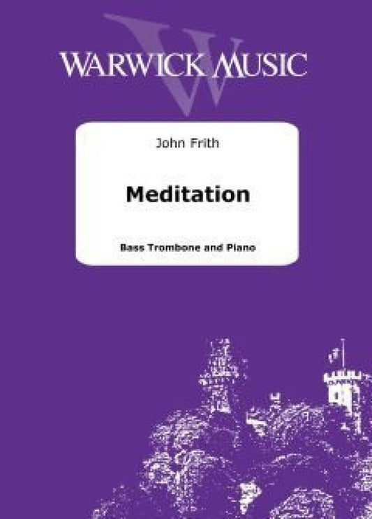 Frith - Meditation For Bass Trombone/Piano Softcover Book (Bass Trombone)