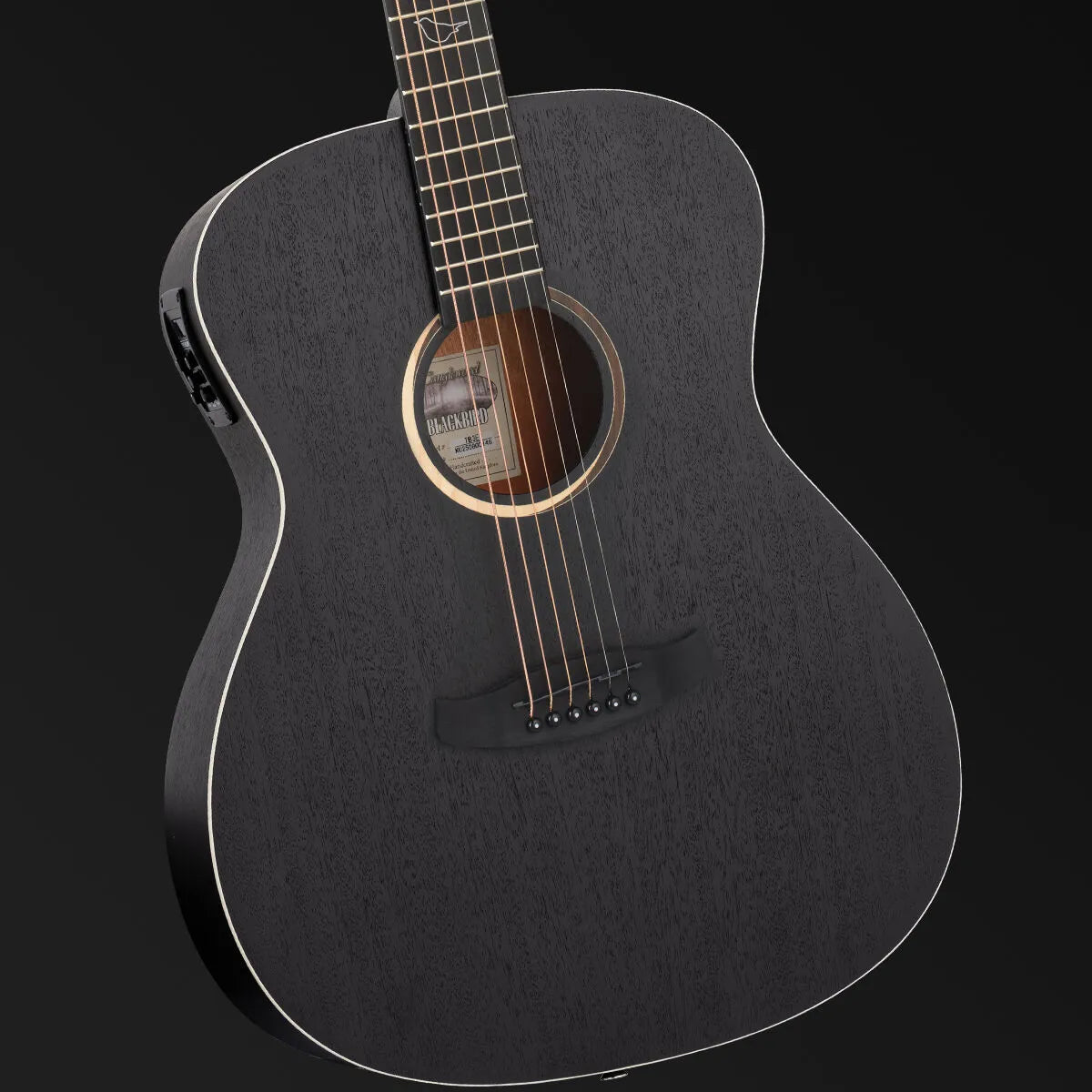 Tanglewood Blackbird TB3E Orchestra A/E Guitar Smokestack Satin with Premium Plus EQ
