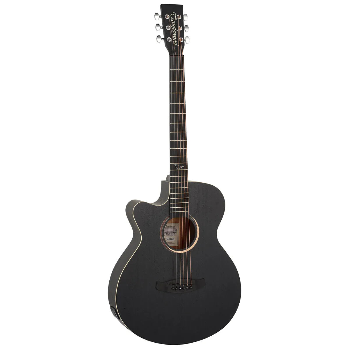 Tanglewood Blackbird TB4-CE-LH Left Hand Super Folk Cutaway Acoustic Guitar Smokestack Satin — view 2