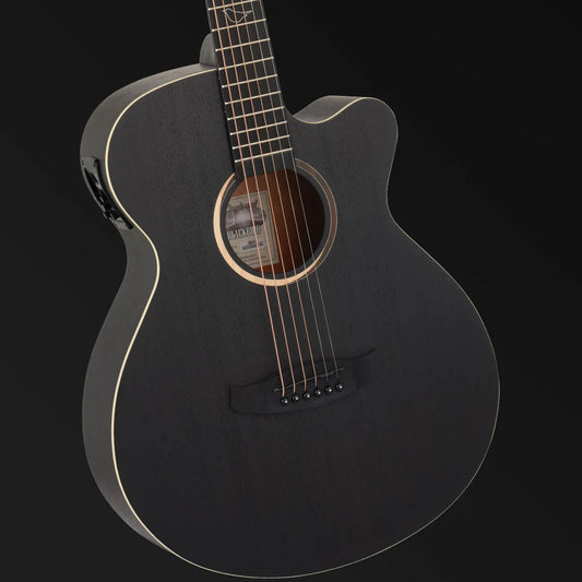 Tanglewood Blackbird TB4-CE Super Folk C/E Acoustic Guitar Smokestack Satin