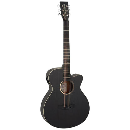 Tanglewood Blackbird TB4-CE Super Folk C/E Acoustic Guitar Smokestack Satin — view 2