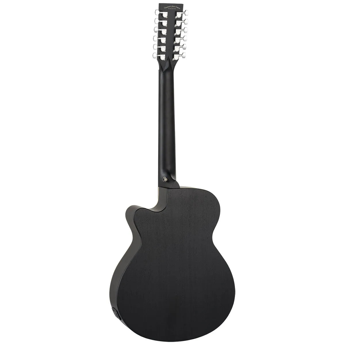 Tanglewood Blackbird TB412CE 12-String Super Folk Cutaway Acoustic Guitar Smokestack Satin — view 3