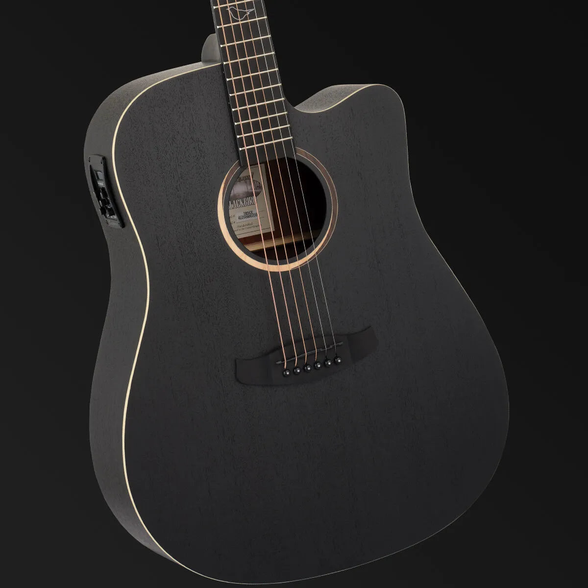 Tanglewood Blackbird TB5-CE Dreadnought Cutaway/Electric Acoustic Guitar Smokestack Satin