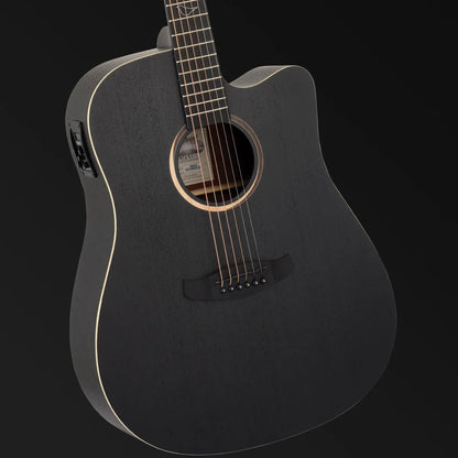 Tanglewood Blackbird TB5-CE Dreadnought Cutaway/Electric Acoustic Guitar Smokestack Satin